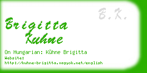 brigitta kuhne business card